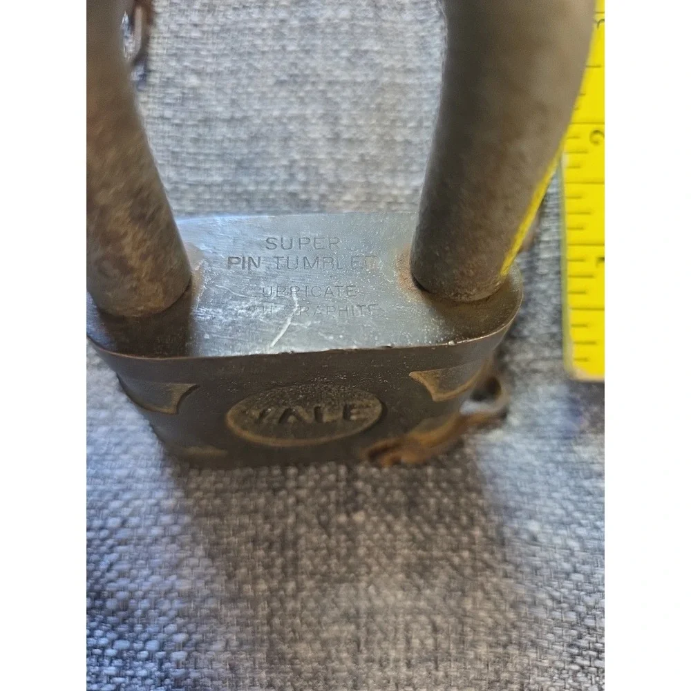 Vintage Brass Locks No Keys 3 Locks Retaining Chain Super Pin Tumbler
